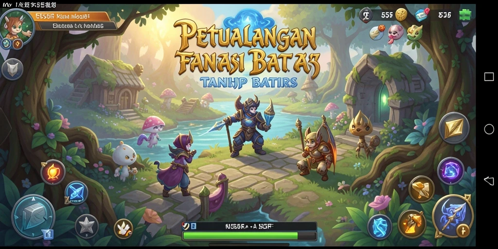 Gameplay menarik dalam 555F yang menampilkan pertempuran epik.