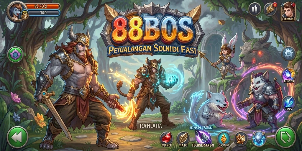 Tampak gameplay seru dalam 88BOS dengan petualangan menantang.
