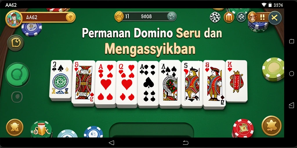 Tampilan gameplay menarik dari permainan Domino.