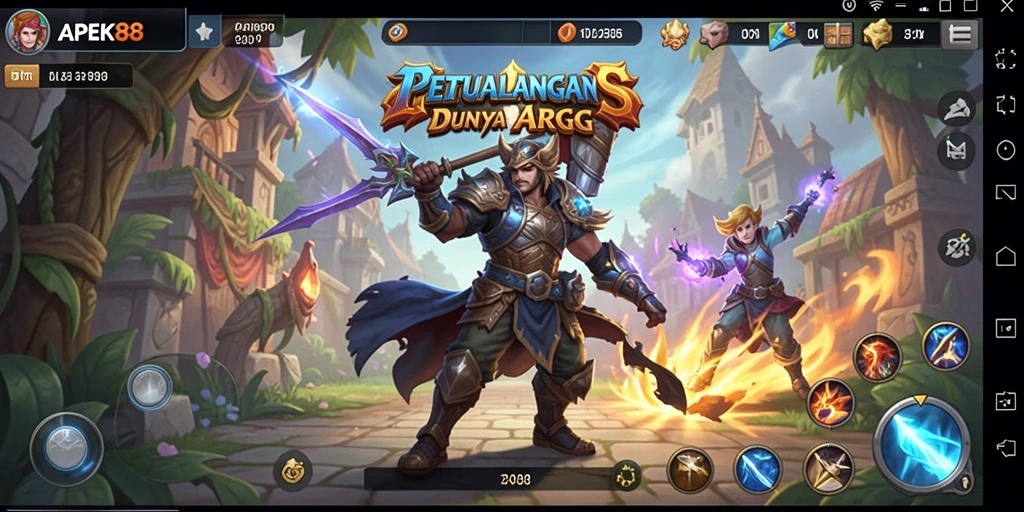 Tampilan menakjubkan dari gameplay seru APEK88.