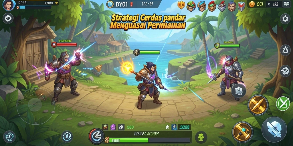 Tampilan gameplay DY01 dengan elemen strategi yang menarik.