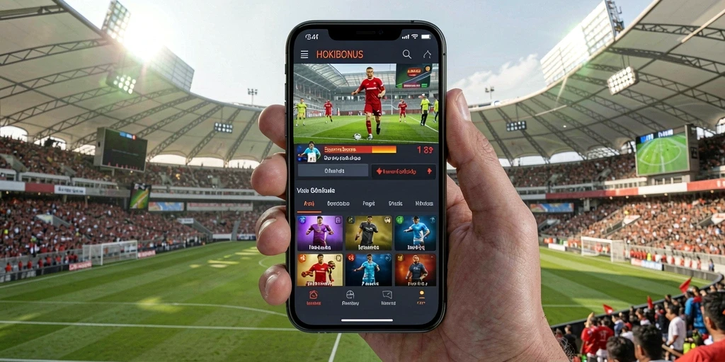 Tampilan screenshot HOKIBONUS menampilkan antarmuka taruhan olahraga yang dinamis.
