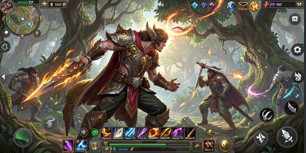 Tampilan gameplay HUGO77 yang memukau dan penuh aksi.