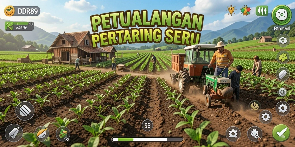Tampilan gameplay Farming yang menarik di IDR89.