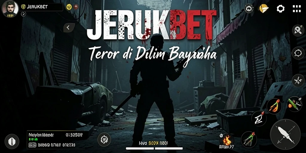 Screenshot menampilkan momen menegangkan dalam gameplay JERUKBET.