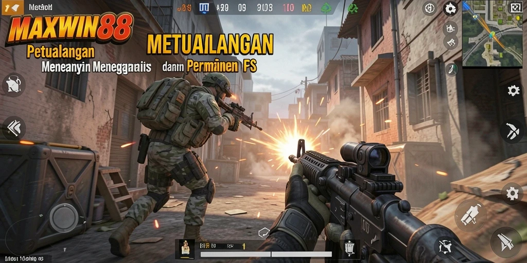Screenshot gameplay <strong>MAXWIN88</strong> yang penuh aksi dan intens.