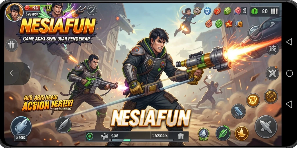 Screenshot dari gameplay NESIAFUN yang menampilkan aksi mendebarkan.