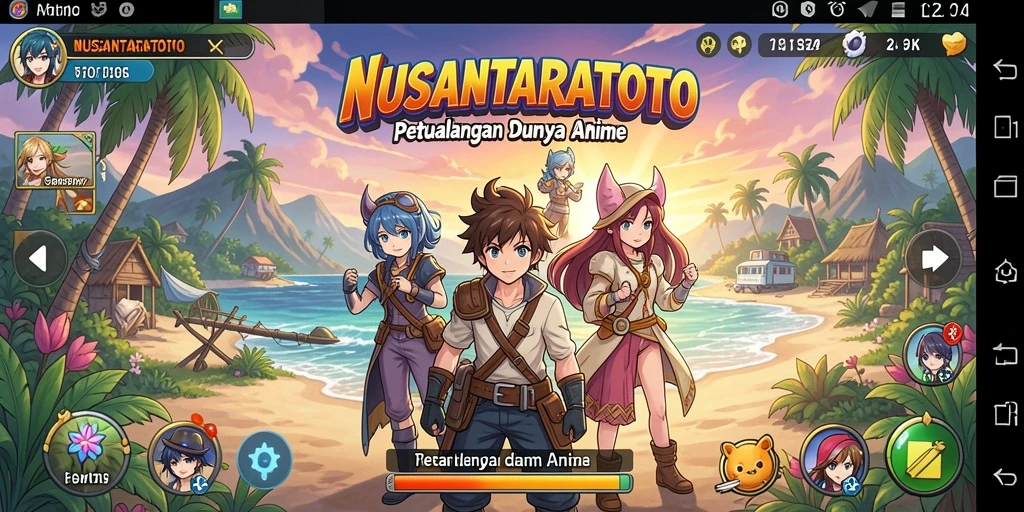 Tampilan gameplay NUSANTARATOTO yang memukau dan penuh aksi